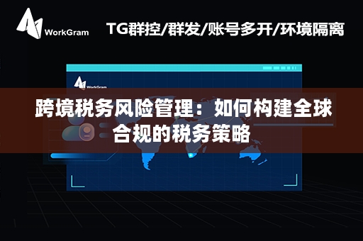  跨境税务风险管理：如何构建全球合规的税务策略