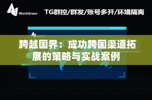  跨越国界：成功跨国渠道拓展的策略与实战案例