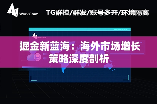  掘金新蓝海：海外市场增长策略深度剖析