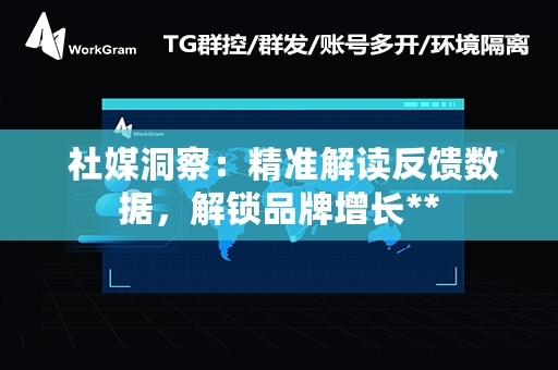  社媒洞察：精准解读反馈数据，解锁品牌增长**