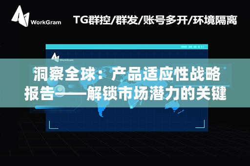  洞察全球：产品适应性战略报告——解锁市场潜力的关键路径