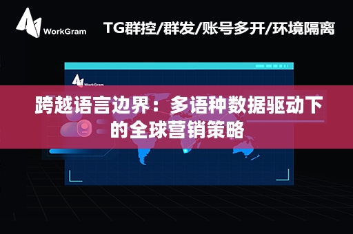  跨越语言边界：多语种数据驱动下的全球营销策略