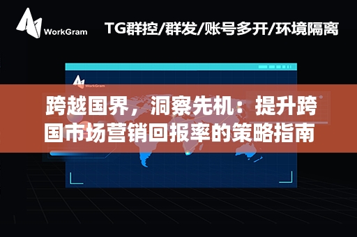  跨越国界，洞察先机：提升跨国市场营销回报率的策略指南