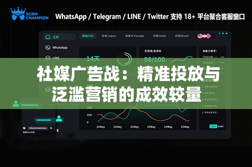 社媒广告战：精准投放与泛滥营销的成效较量