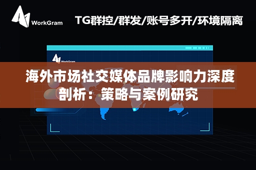  海外市场社交媒体品牌影响力深度剖析：策略与案例研究