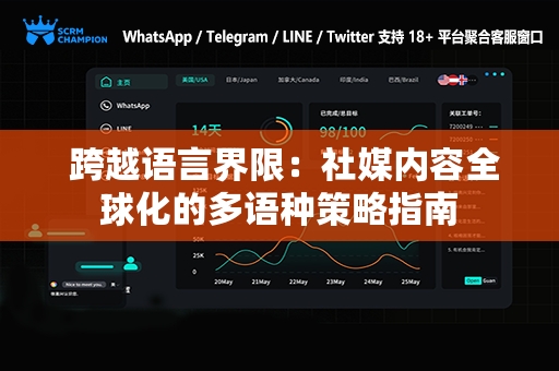  跨越语言界限：社媒内容全球化的多语种策略指南