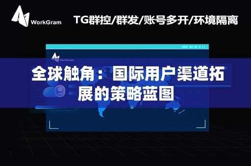  全球触角：国际用户渠道拓展的策略蓝图