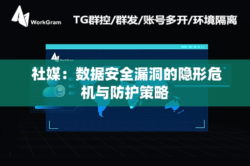  社媒：数据安全漏洞的隐形危机与防护策略