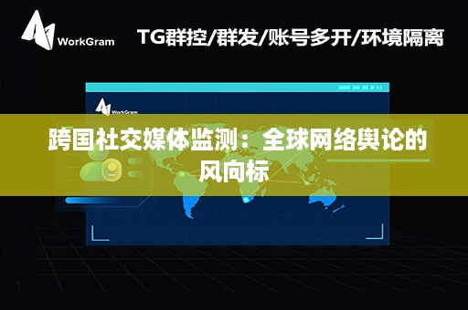  跨国社交媒体监测：全球网络舆论的风向标