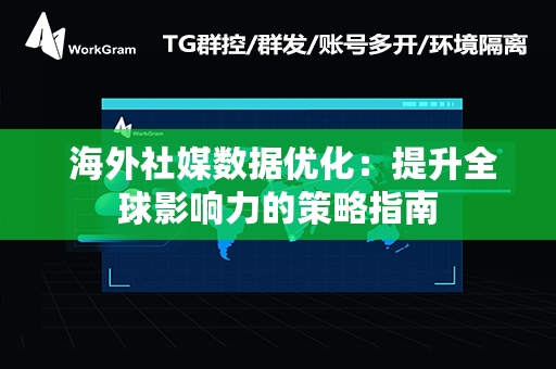  海外社媒数据优化：提升全球影响力的策略指南