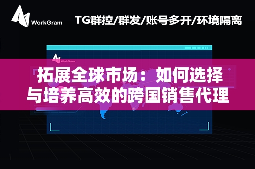  拓展全球市场：如何选择与培养高效的跨国销售代理伙伴