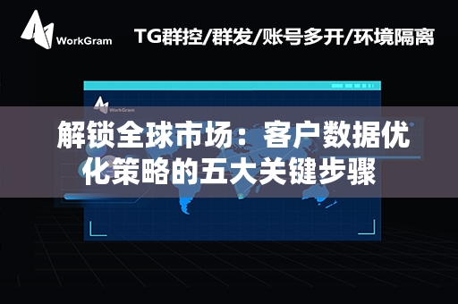  解锁全球市场：客户数据优化策略的五大关键步骤