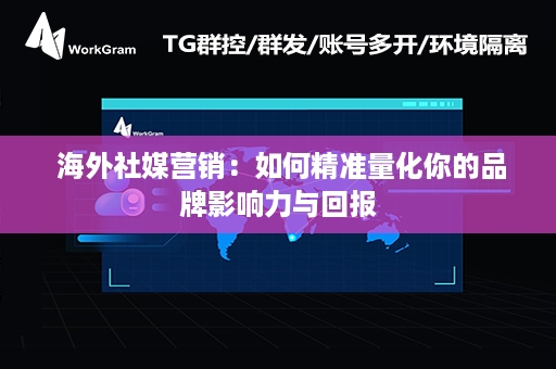  海外社媒营销：如何精准量化你的品牌影响力与回报