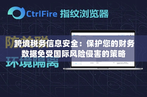  跨境税务信息安全：保护您的财务数据免受国际风险侵害的策略