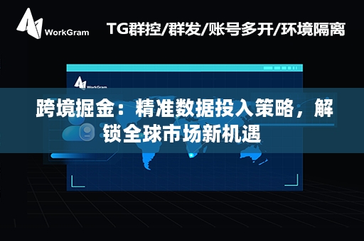  跨境掘金：精准数据投入策略，解锁全球市场新机遇