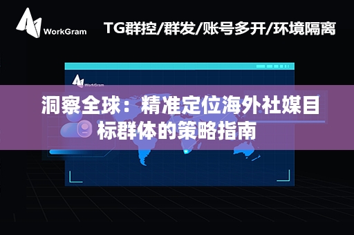  洞察全球：精准定位海外社媒目标群体的策略指南