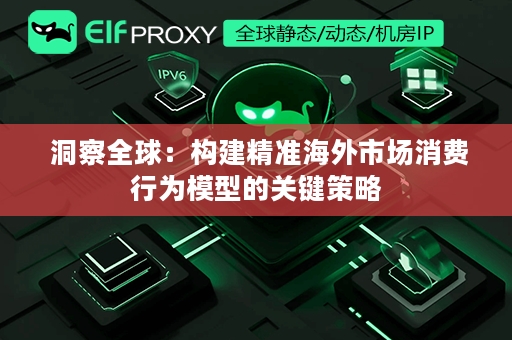  洞察全球：构建精准海外市场消费行为模型的关键策略