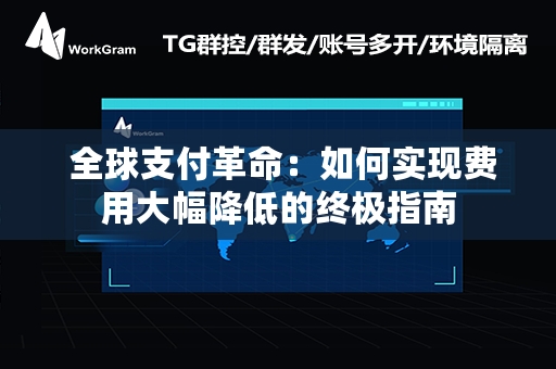  全球支付革命：如何实现费用大幅降低的终极指南