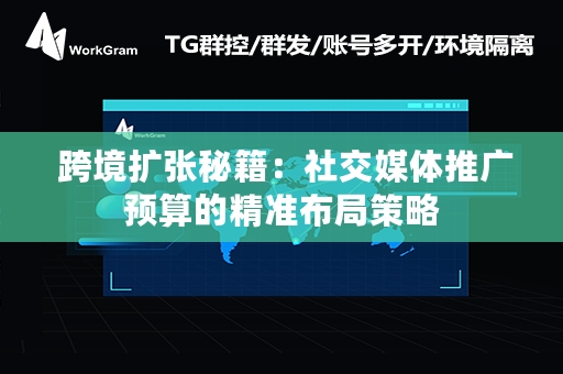  跨境扩张秘籍：社交媒体推广预算的精准布局策略