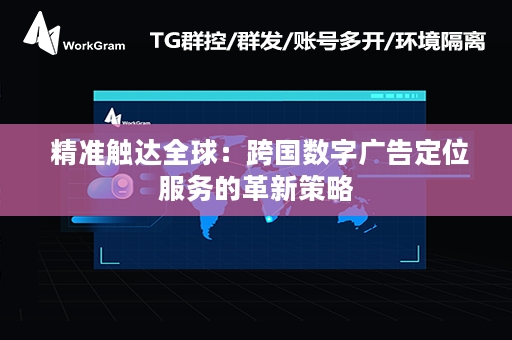  精准触达全球：跨国数字广告定位服务的革新策略