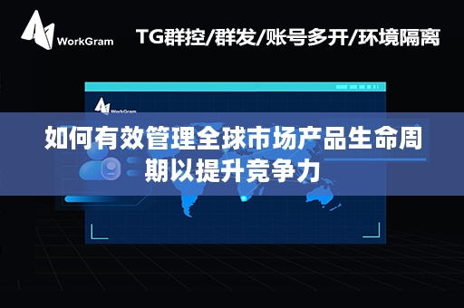 如何有效管理全球市场产品生命周期以提升竞争力