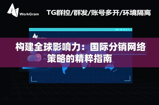  构建全球影响力：国际分销网络策略的精粹指南