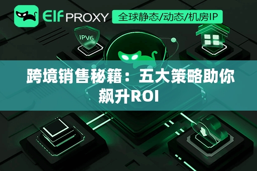  跨境销售秘籍：五大策略助你飙升ROI