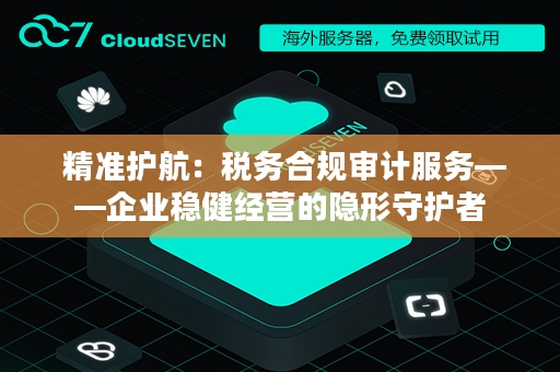  精准护航：税务合规审计服务——企业稳健经营的隐形守护者