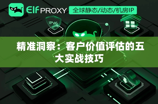  精准洞察：客户价值评估的五大实战技巧