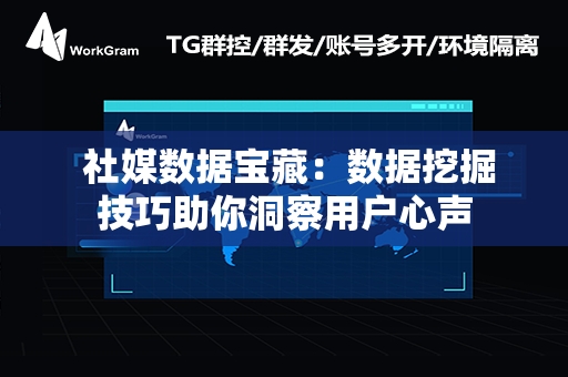  社媒数据宝藏：数据挖掘技巧助你洞察用户心声