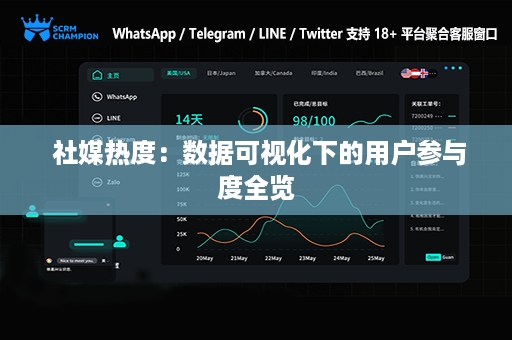  社媒热度：数据可视化下的用户参与度全览