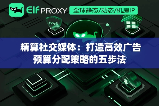  精算社交媒体：打造高效广告预算分配策略的五步法