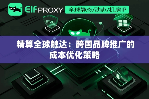  精算全球触达：跨国品牌推广的成本优化策略