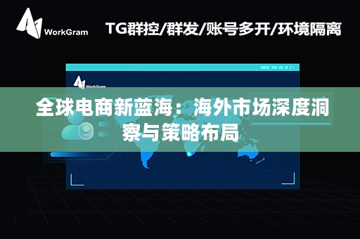  全球电商新蓝海：海外市场深度洞察与策略布局