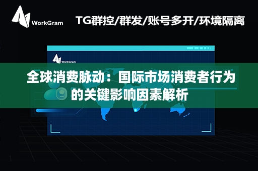  全球消费脉动：国际市场消费者行为的关键影响因素解析