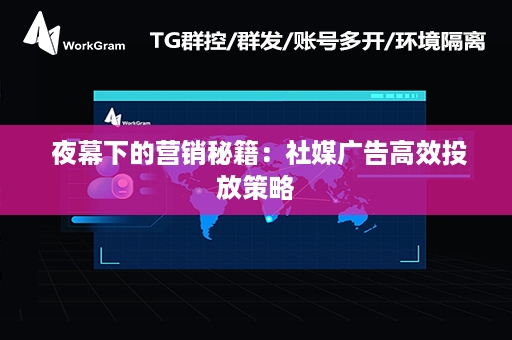  夜幕下的营销秘籍：社媒广告高效投放策略