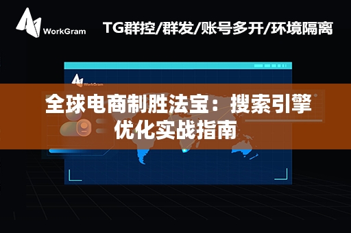  全球电商制胜法宝：搜索引擎优化实战指南