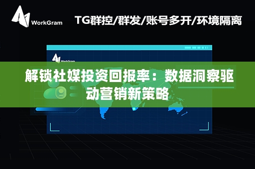  解锁社媒投资回报率：数据洞察驱动营销新策略