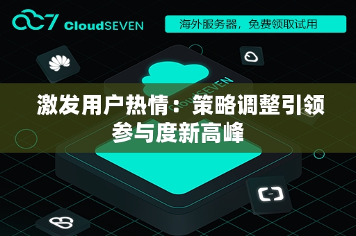  激发用户热情：策略调整引领参与度新高峰