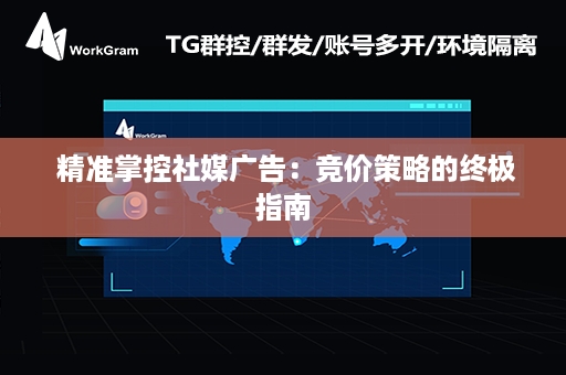  精准掌控社媒广告：竞价策略的终极指南