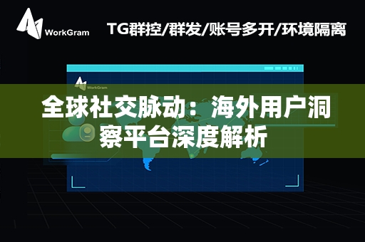  全球社交脉动：海外用户洞察平台深度解析