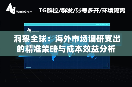  洞察全球：海外市场调研支出的精准策略与成本效益分析