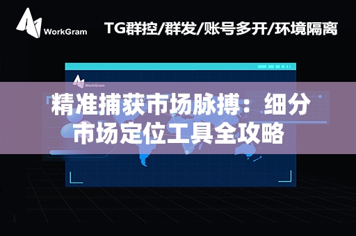  精准捕获市场脉搏：细分市场定位工具全攻略