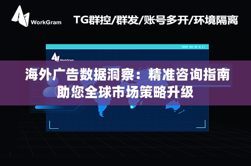  海外广告数据洞察：精准咨询指南助您全球市场策略升级