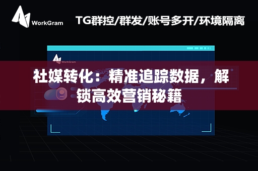  社媒转化：精准追踪数据，解锁高效营销秘籍