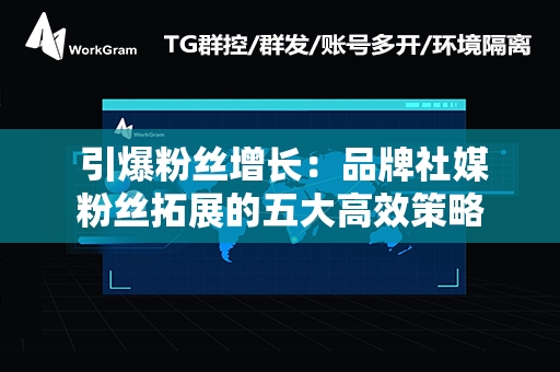  引爆粉丝增长：品牌社媒粉丝拓展的五大高效策略