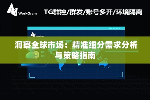  洞察全球市场：精准细分需求分析与策略指南