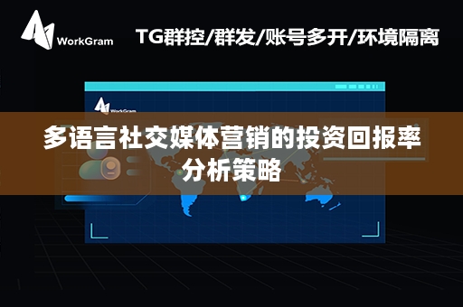 多语言社交媒体营销的投资回报率分析策略