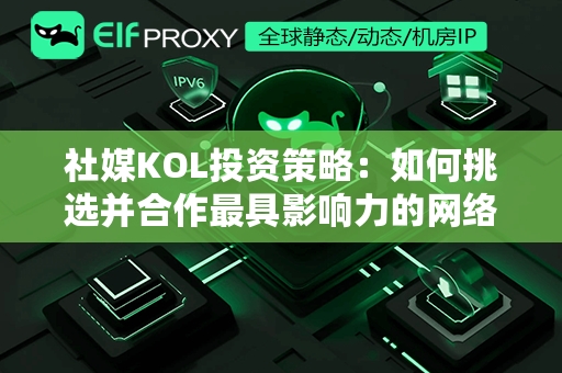 社媒KOL投资策略：如何挑选并合作最具影响力的网络红人