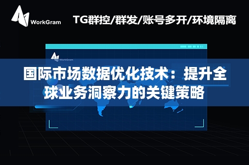 国际市场数据优化技术：提升全球业务洞察力的关键策略